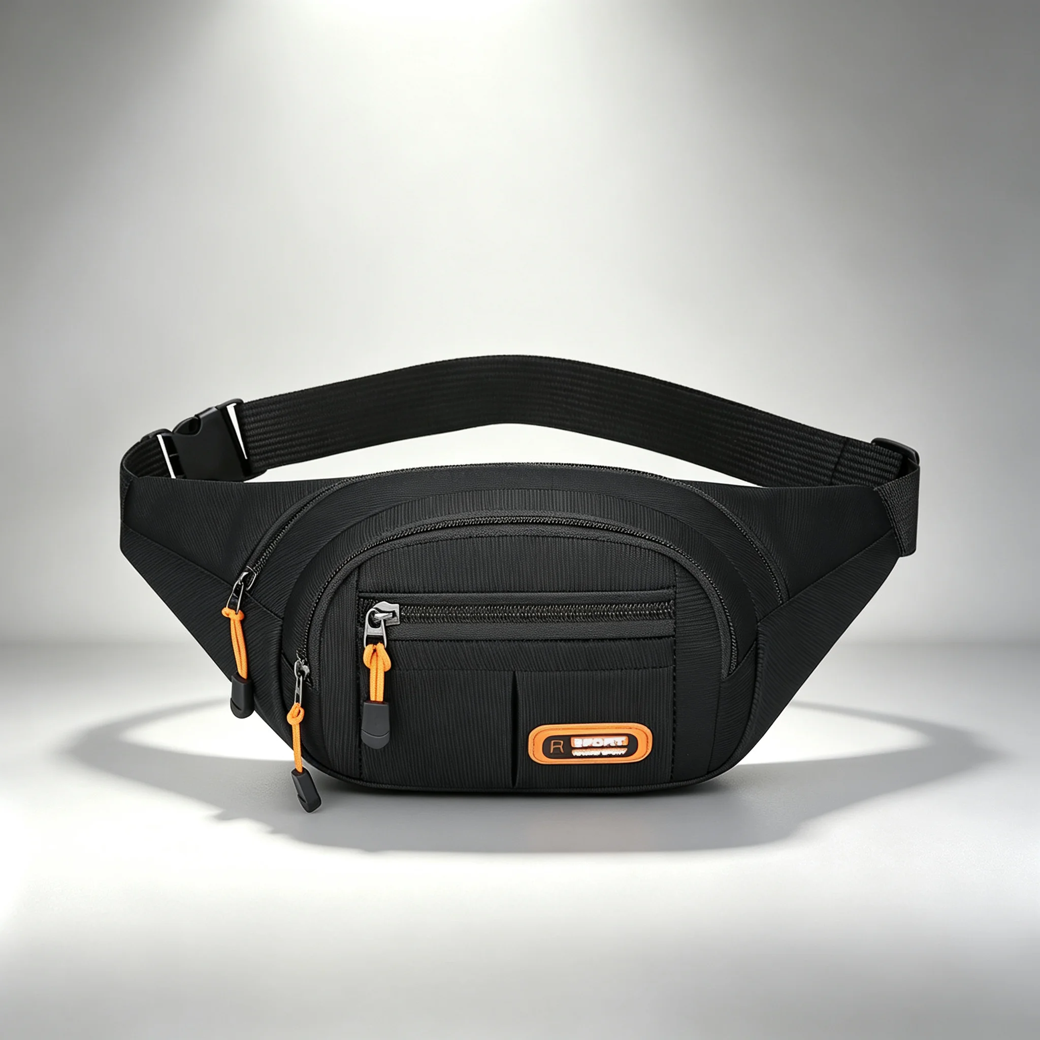 Multi-compartment Wear-resistant Sports Waist Bag, Water-resistant Portable Fanny Pack for Running and Cycling