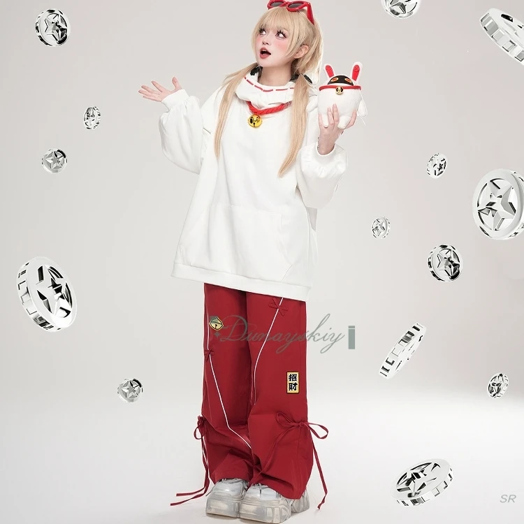 

Толстовка с капюшоном Bangboo Tinney, пальто для косплея, disfraz Game Zenless Zone Zero, повседневная одежда, шляпа с кроличьими ушками, колокольчик, Хэллоуин, карнавал