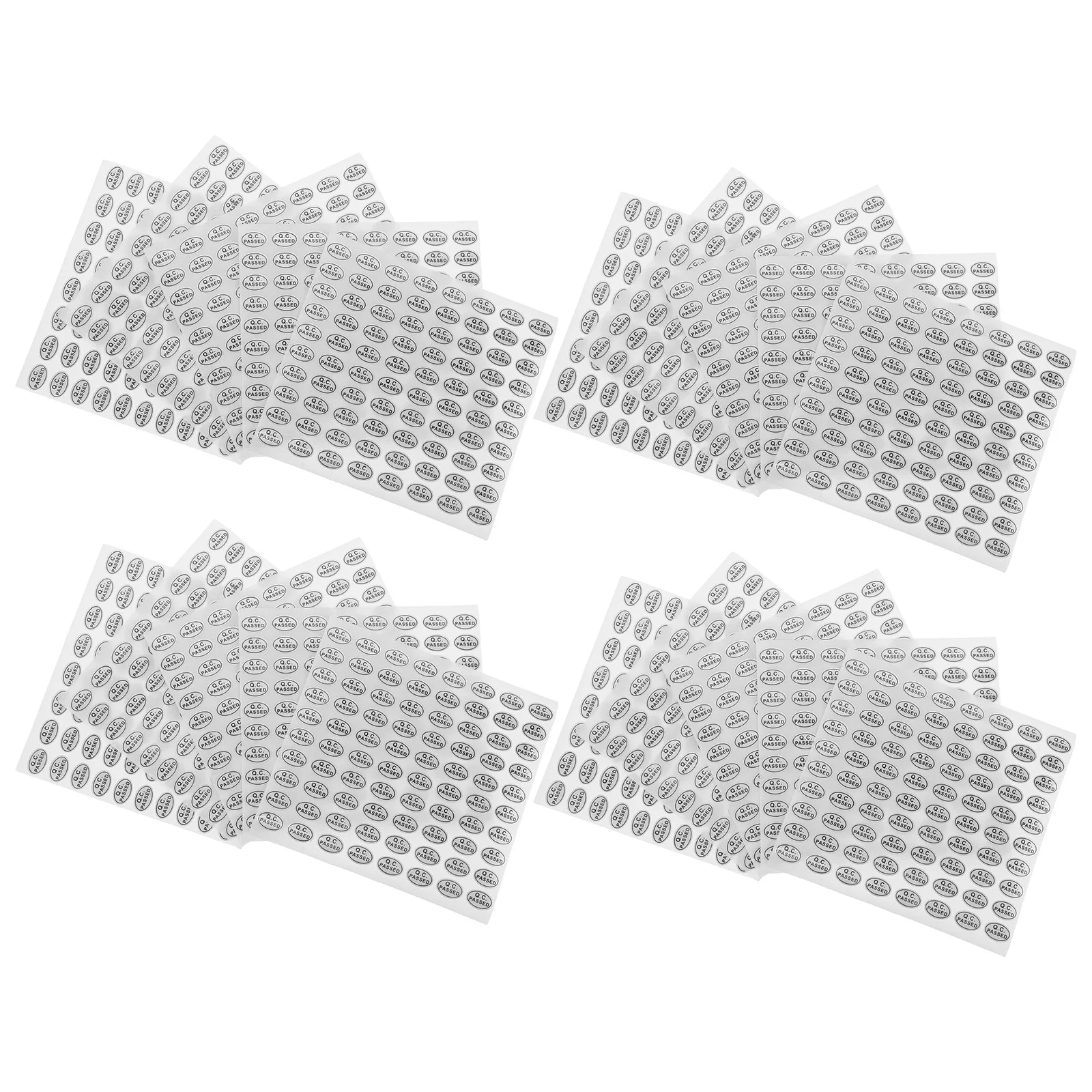

20 Sheets Qc Pass Stickers Tamper Proof Self-Adhesive Quality Control Inspection Sealing Labels Packaging Warehouse