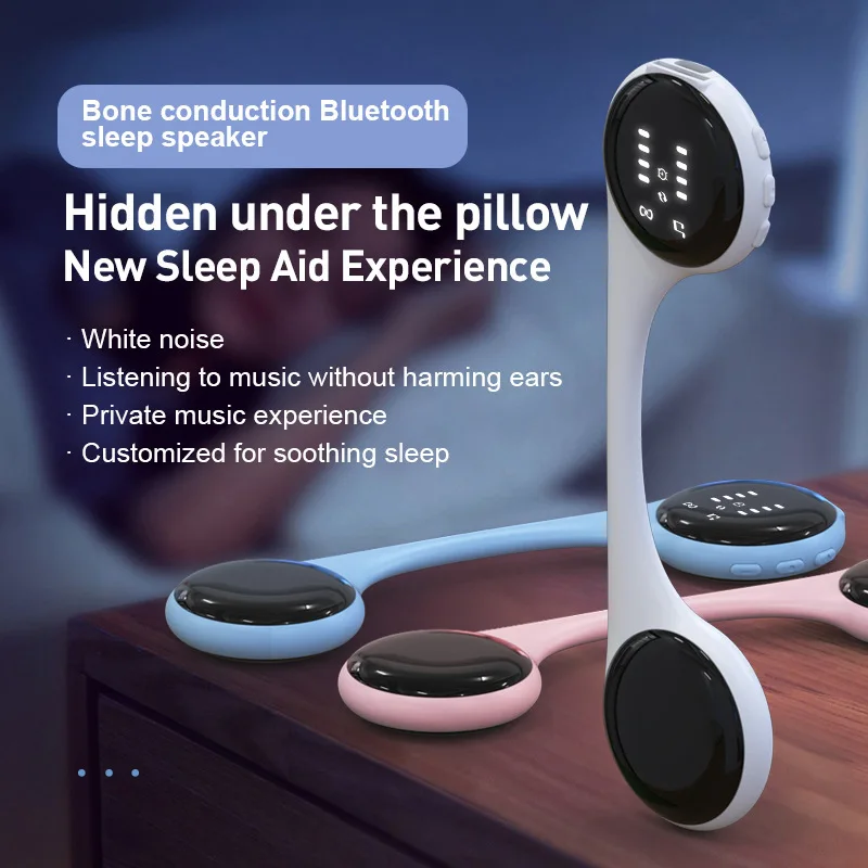 

Наушники с костной проводимостью Bluetooth 5.4 для сна под подушкой, шумоподавление, мини-колонка, легкие, портативные, для офиса