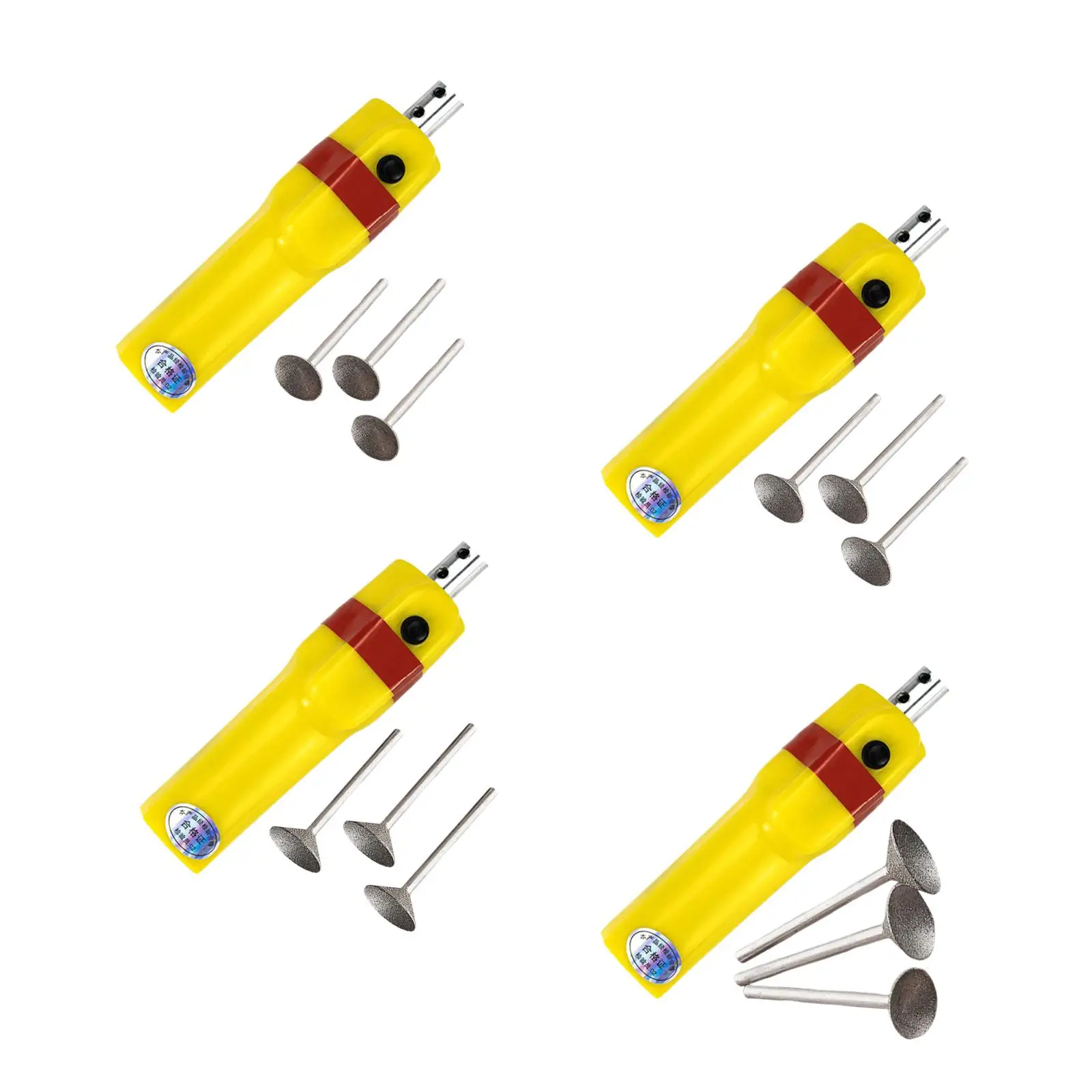 

Electric Pool Cue Tip Sander , Yellow for Shaping & Replacement Professional 6.3x1.8x1.6inch Accessory Grinding Machine Portable