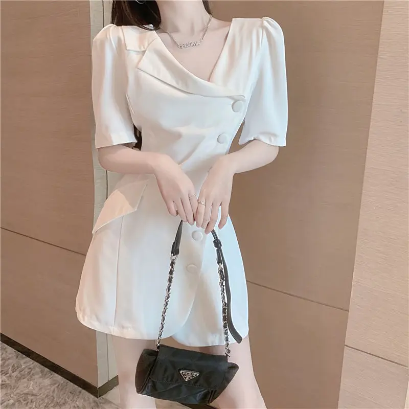 Clothing White Short Women\'s Dress Mini Female Dresses 2024 Formal Occasion Harajuku One-piece Promotion Hot Sensual Sexy Trendy