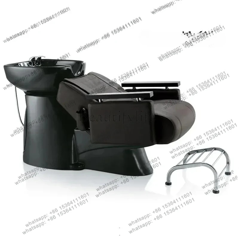 FG43-American shampoo bed semi-reclining barber shop special simple shampoo bed hair salon hair shop flush bed semi-reclining