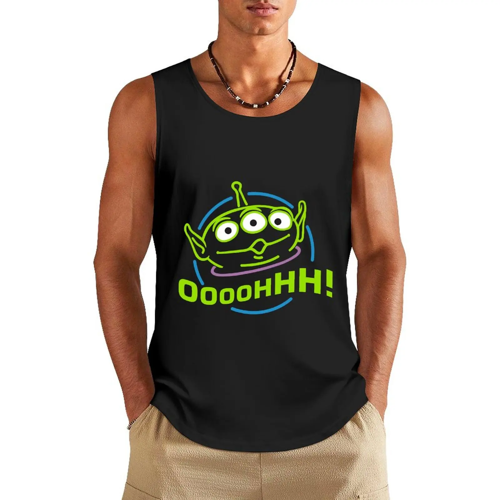 Oooohhhhhh! Alien Tank Top Men's summer clothes 2024 gym top