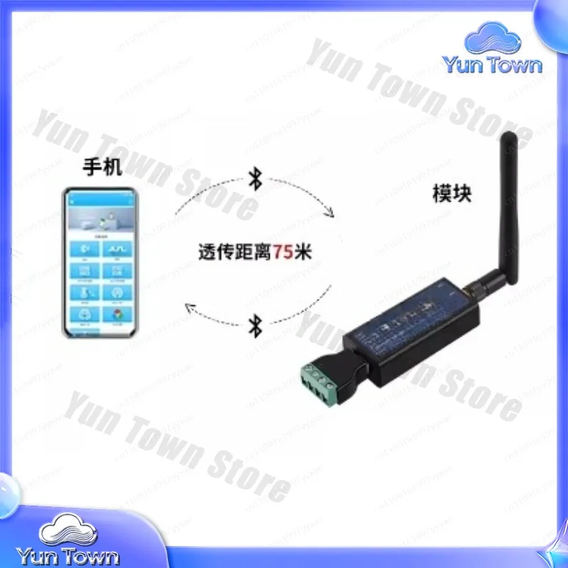 DX-CP24 Wireless Bluetooth Communication Module to RS485 Converter for Wired to Wireless Conversion Supporting Modbus