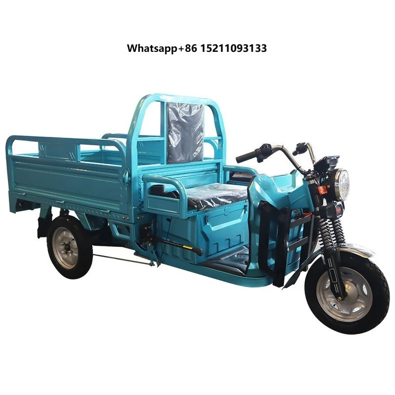 Eec Certified 3 Wheeled Open Body Electric Cargo Tricycle with 500kg Payload and 30-50km/h Speed