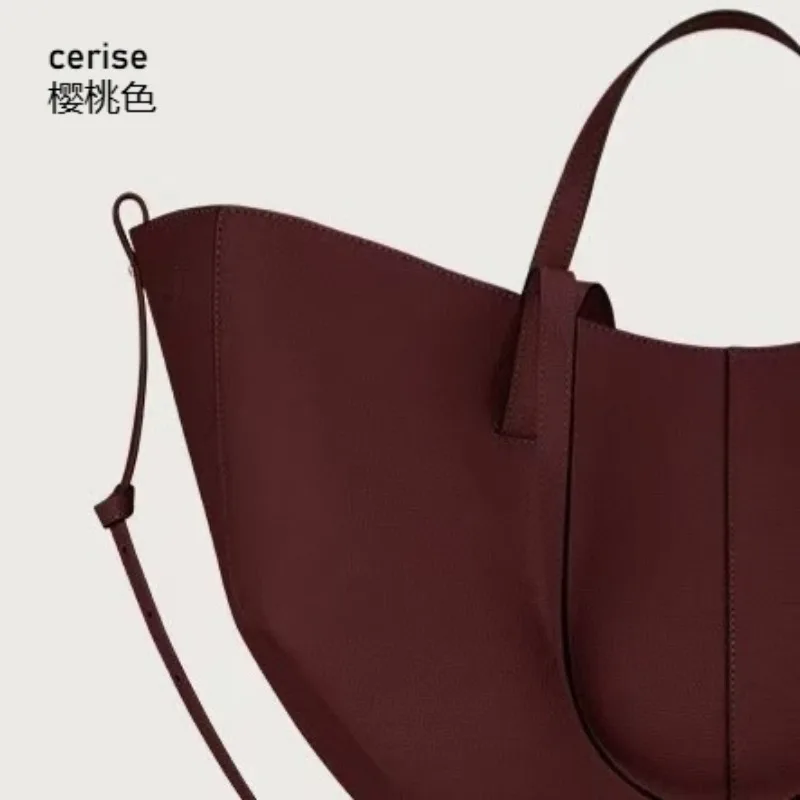 Skórzana torba typu tote w stylu retro, nowy model 2026, modna damska torba crossbody, duża pojemność i wszechstronna konstrukcja.