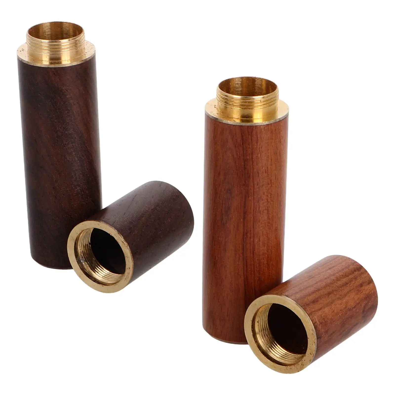 2 Pcs Match Storage Cylinder Portable Waterproof Aluminum Case for Small Container Emergency Gear