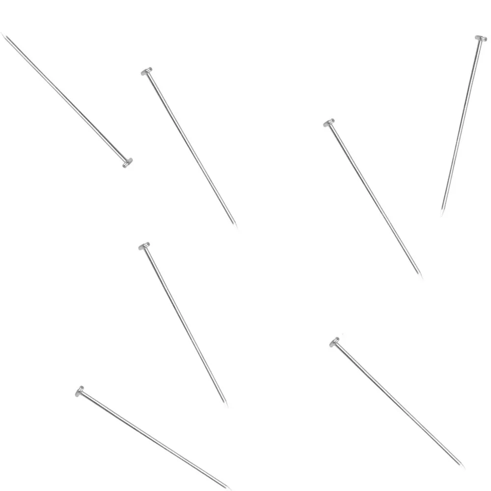 1000 قطعة 26/35 مللي متر الفولاذ المقاوم للصدأ الخياطة دبابيس الخياطة مستقيم خياطة دبابيس غرامة الساتان رئيس دبابيس صنع المجوهرات من أدوات خياطة