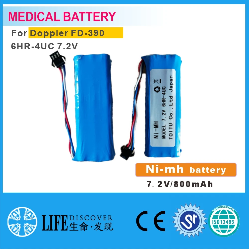 

NI-MH battery 7.2V 800mAh Doppler FD-390 6HR-4UC 7.2V