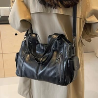 Soft Interior Compartment Shoulder Bags High Quality Contrasting Colors Crossbody Bags for Women Fashion Pu Leather Handbags