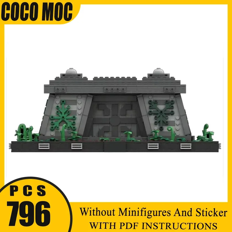 

Moc строительные блоки звезда фильм Imperial Bunker диорама модель DIY сборка строительная игрушка технология кирпичи праздничный подарок