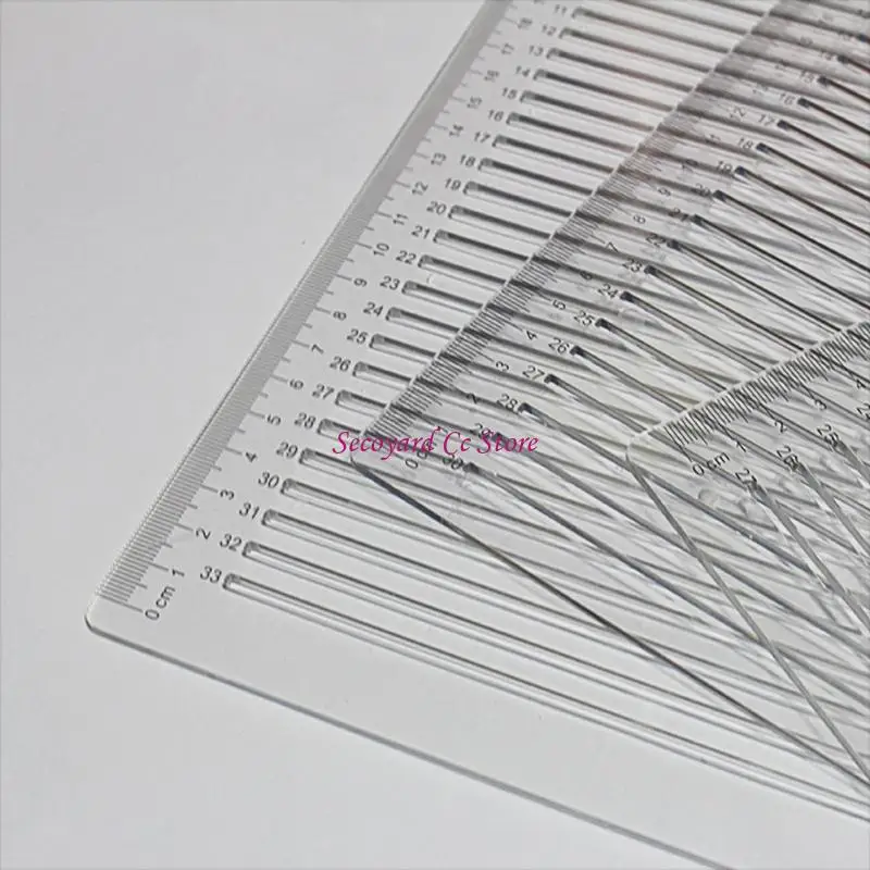 N3UC Straight Line Stencil Templates Line Drawing Stencil Lettering Guide Templates