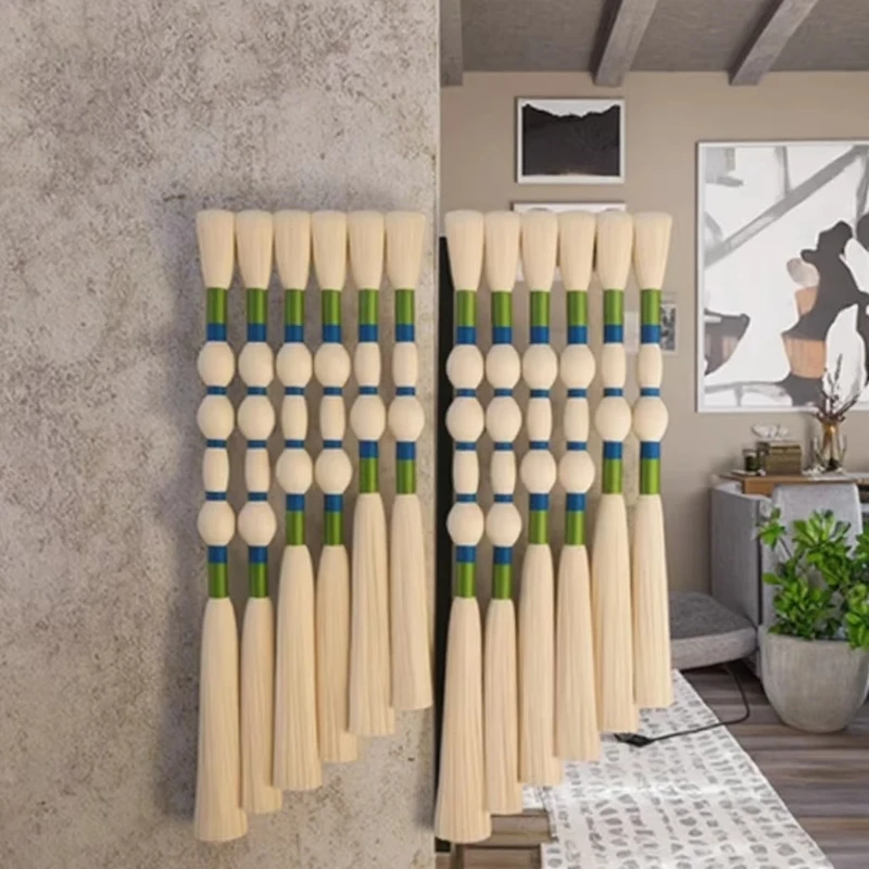 

Luxury Bohemian Macrame Wall Decor Handmade Woven Tassel Art with Colorful Knots for Modern Home Decoration