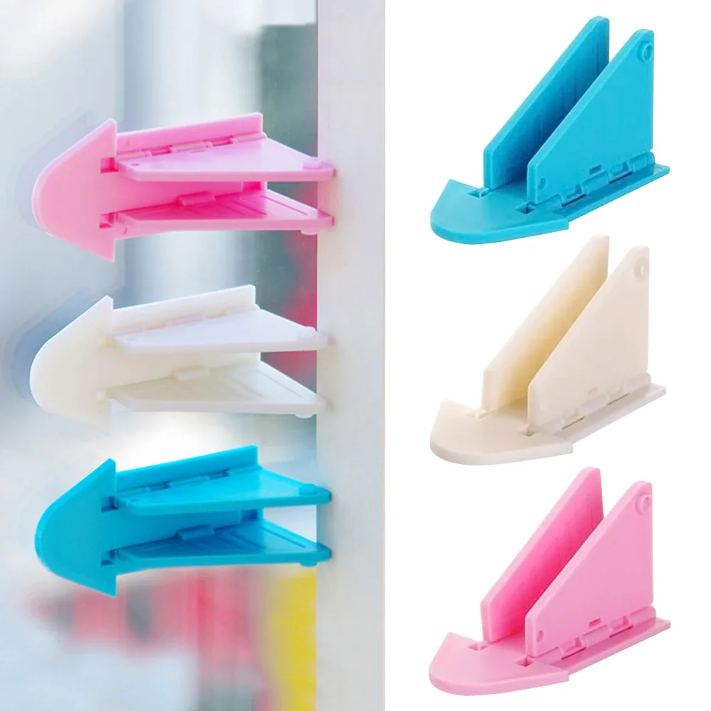 3 قطعة أقفال الأبواب للأبواب المنزلقة أقفال مقاومة للأطفال مع أجنحة جانبية سهلة التركيب تصميم قابل للطي للاستخدام المنزلي لسلامة الطفل #6