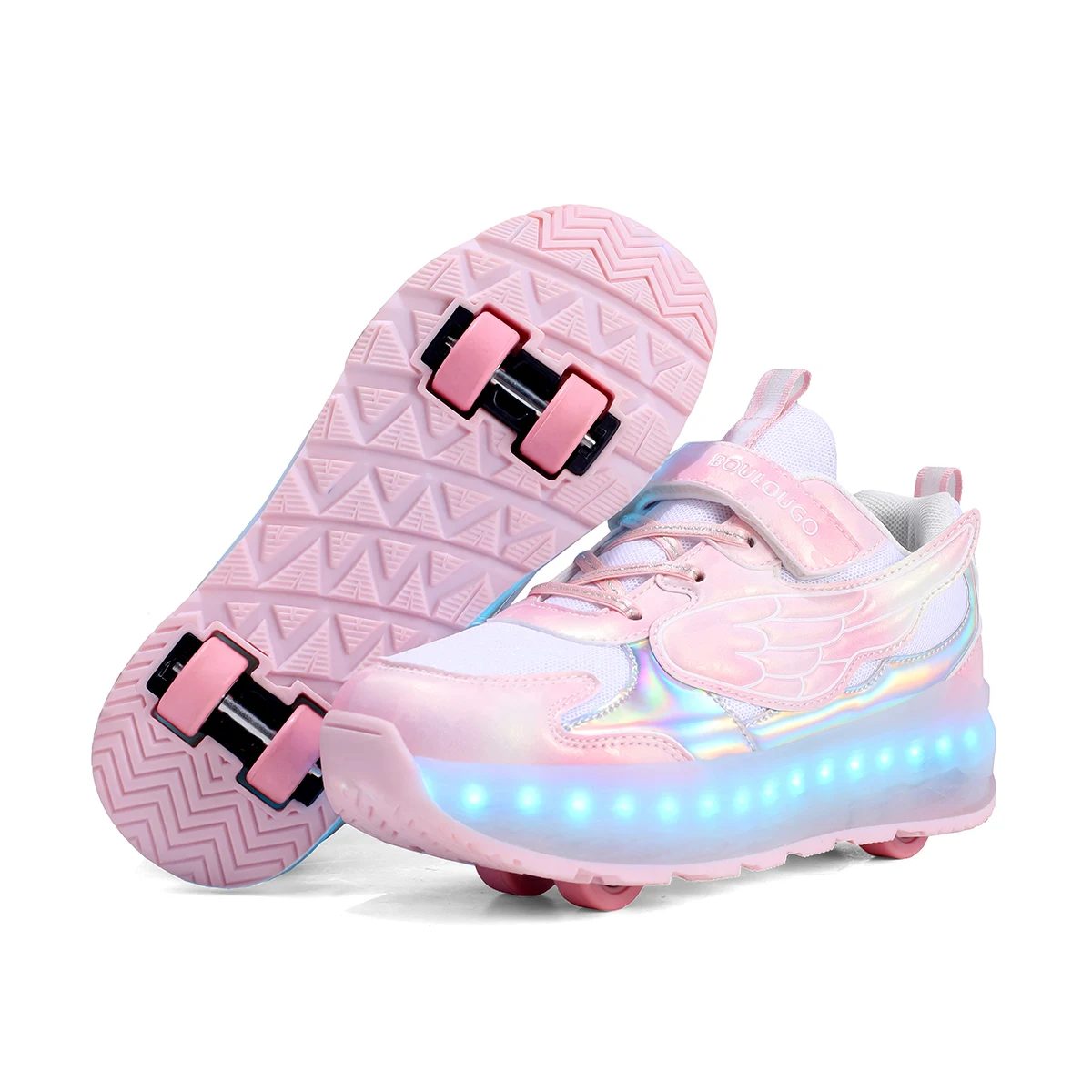 

Kids Shoes 4 Wheels Led Light Color Shoes Shiny Roller Skates Skate Shoes Boys Girls the Best Gift for Party Birthday Christmas