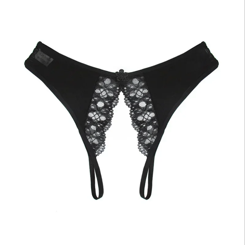 ملابس داخلية نسائية مثيرة من الدانتيل مفتوحة المنشعب مفرغة على شكل حرف g ملابس داخلية بدون حمالات ملابس داخلية للمرأة