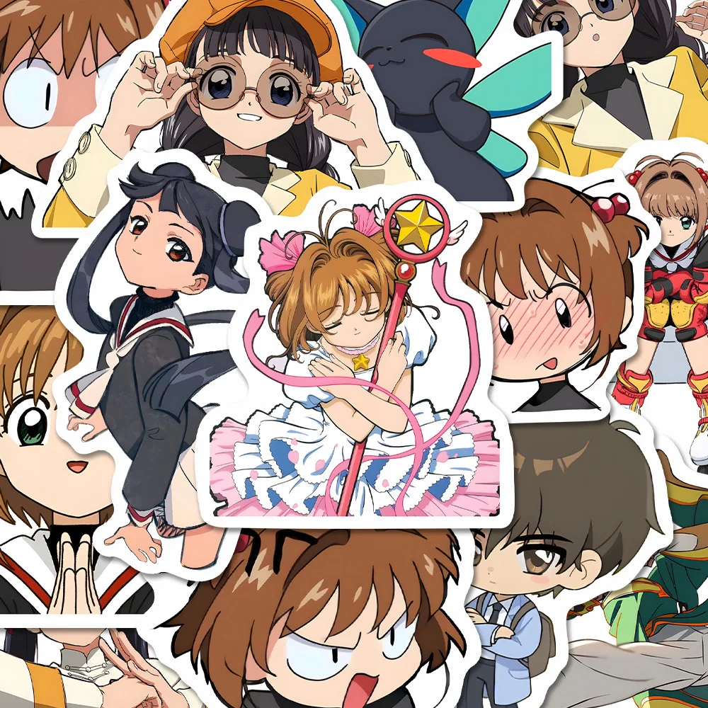 

10/54PCS Cardcaptor Sakura Ancient Anime Two-dimensional Decoration Stickers DIY Guitar Phone Suitcase Water Cup Skateboard