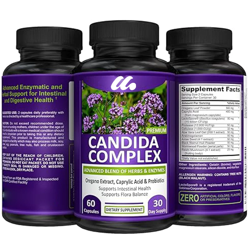 Strong Garden Candida Complex - Intestinal Health and Immune Support, Male and Female Intestinal Health Supplement