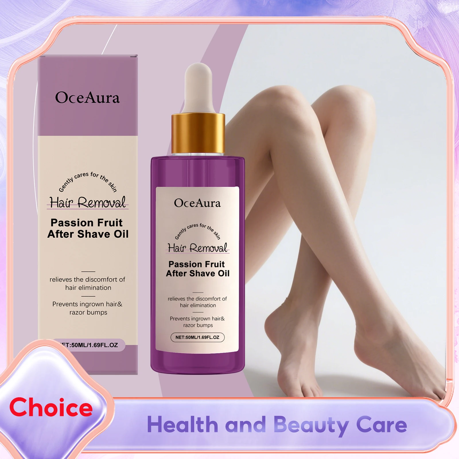 زيت ما بعد الحلاقة يمنع الشعر الغامض ويقلل نمو شعر الجسم ويرطب البشرة الناعمة بعد الحلاقة وعلاج إزالة الشعر