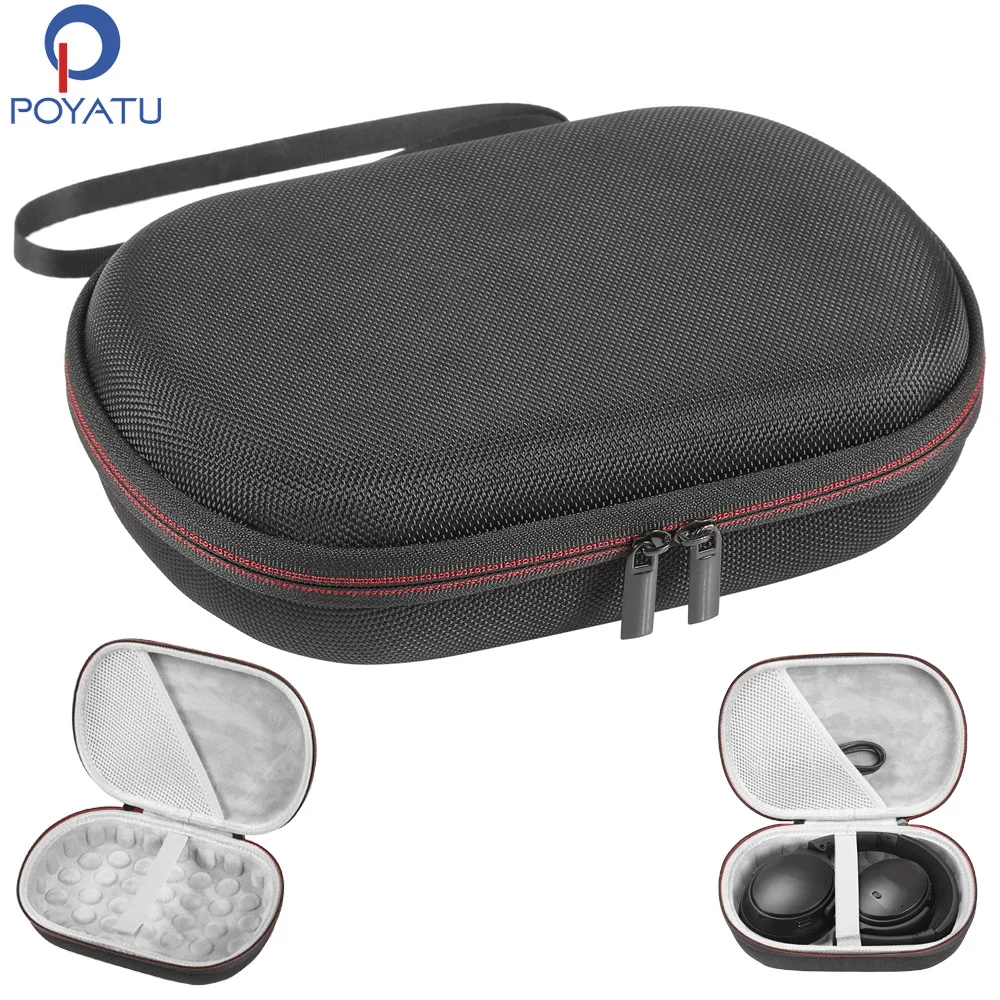 POYATU Q20 Q30 Q35 Headphone Case for Soundcore by Anker Life Q30 Q35 Q20 Q20+ Headphones Hard Case Carrying Pouch Box