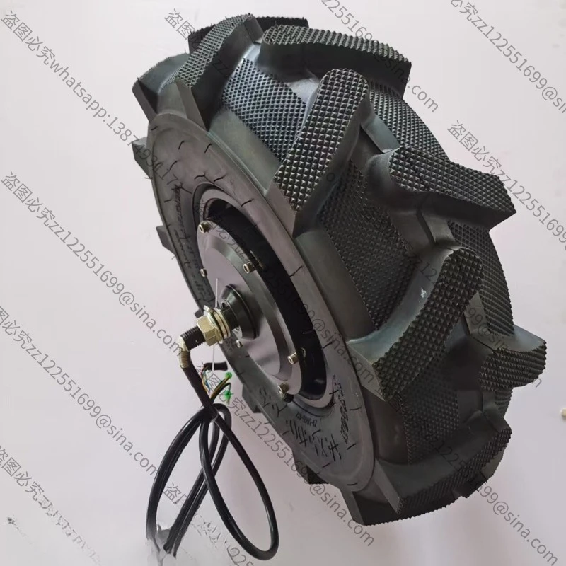 Suitable for 14 Inch Geared Brushless Hub Motor, High Torque Reduction Motor with Chevron Tire, DIY Parts