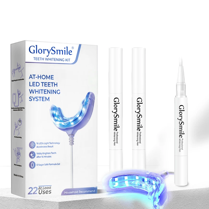

Glorysmile Dentals Bleaching System USB-C Connect LED Light Teeth Whitening Device Set for Sensitive Tooth