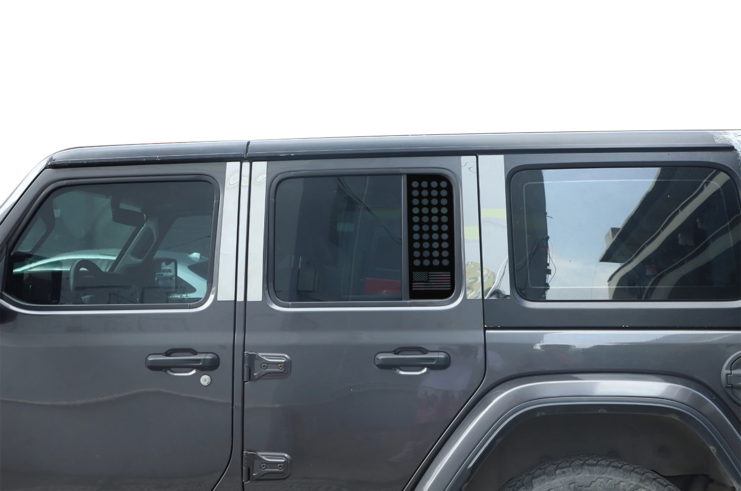 Car Rear Triangle Window Glass Panel Decoration Cover for Jeep Wrangler JL Gladiator JT 2018-2023 4-Doors Exterior Accessories view 5