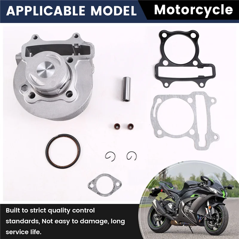 【Price Drop !!】Motorcycle Cylinder Set Engine Casing Accessories Cylinder Piston Ring Gasket Oil Seal Kit DS150 WS150 GS150 ATV1