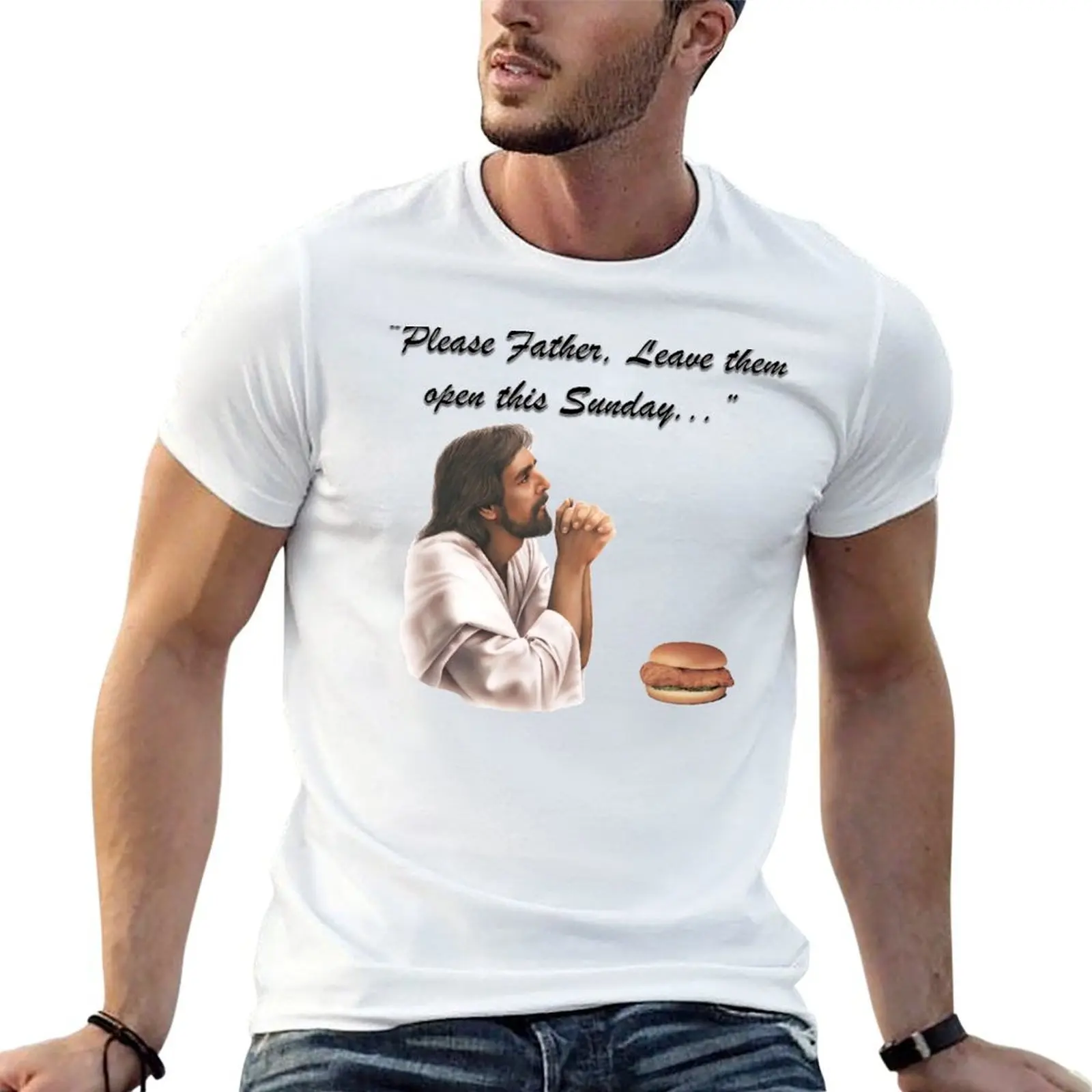Jesus Chick-fil-a T-Shirt Lightweight Casual Summer T-Shirt