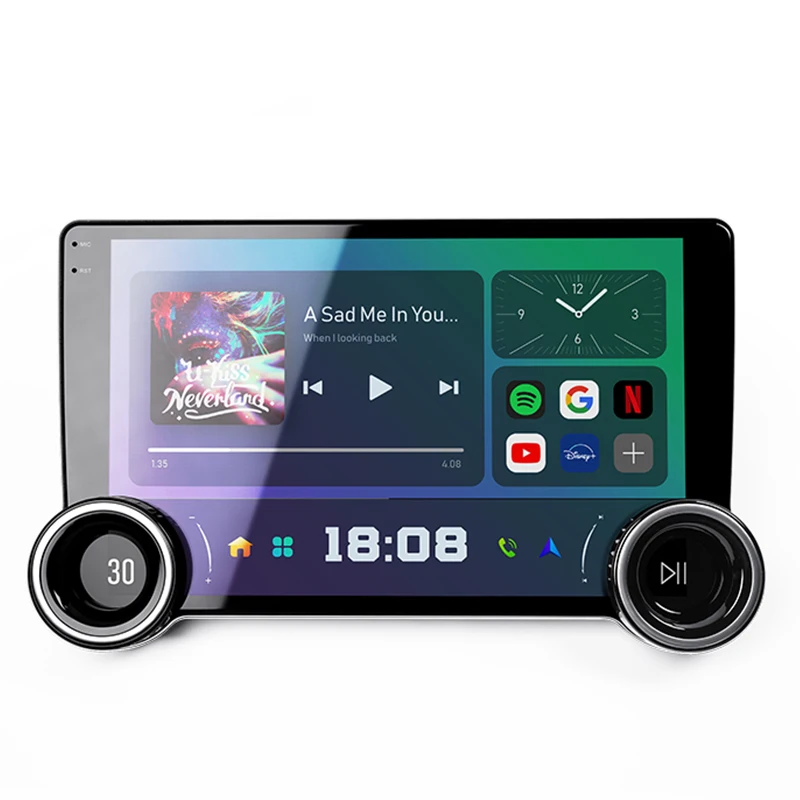 Universal Android Car Radio 10.1'' 1280*800 Screen Double Knob Player Audio Stereo Carplay Android Auto Touch Screen Multimedia