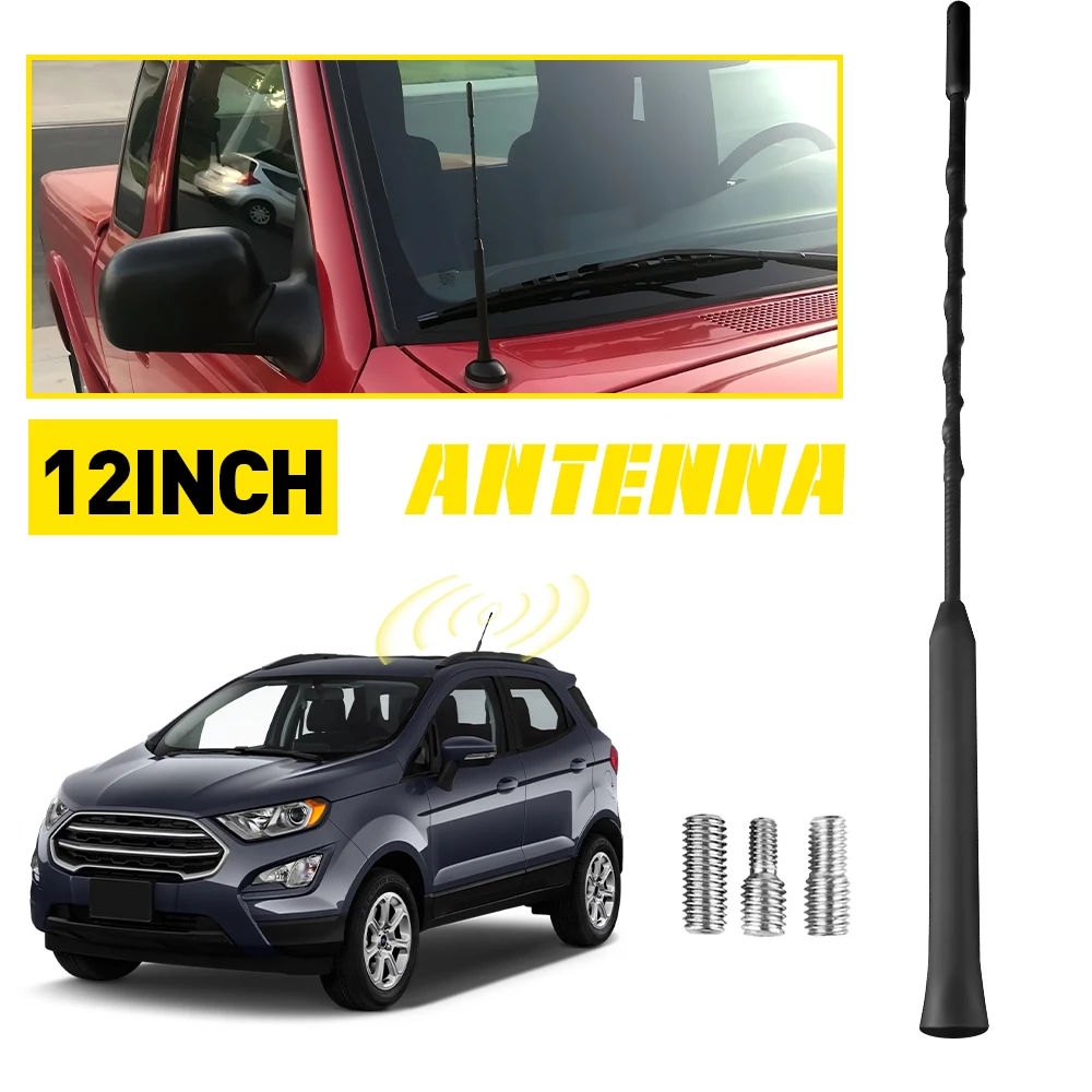 

1 шт. 12-дюймовая черная антенна для Mini Cooper Clubman 2008-2016, черная мачта, стержень питания, радио AM/FM, усиленная автомобильная сигнальная антенна, замена