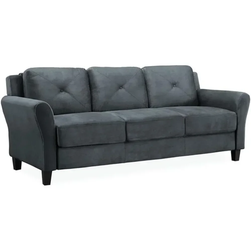 

Harrington Rolled Arms Sofa,80.3"Wx31.5"Dx32.7"H DarkGray furniture living room couch sofa set living room furniture sofa bed