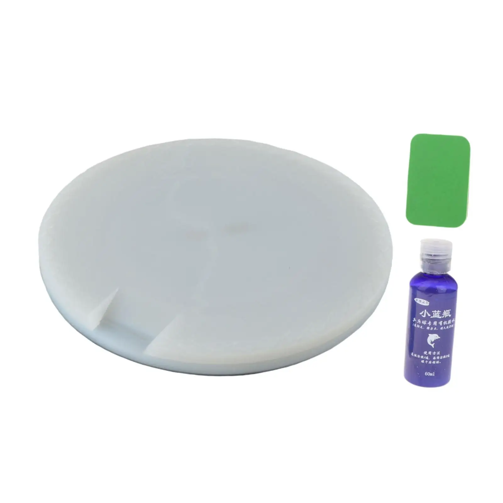 Almohadilla de goma para raqueta de tenis de mesa, herramienta giratoria de corte ensamblada, antideslizante con pegamento para tenis de mesa