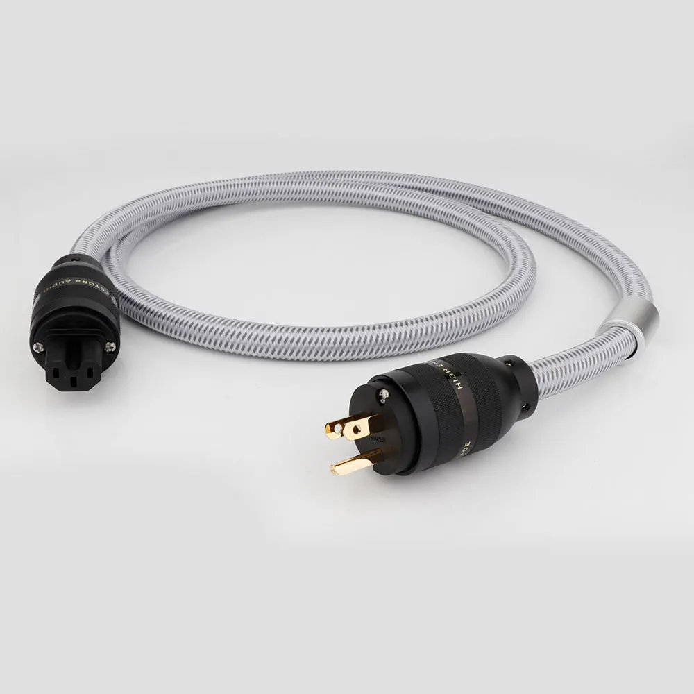 

Hifi Krell 5N OFC Copper with 4.5MM Square Power Cable with EU/US/AU Power Plug Connector