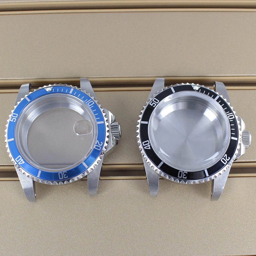 38mm Vintage Men's Watch Case Sapphire Crystal For Seiko NH34 NH35 NH36 NH38 4R36 Automatic Movement Retro Submariner 120 clicks