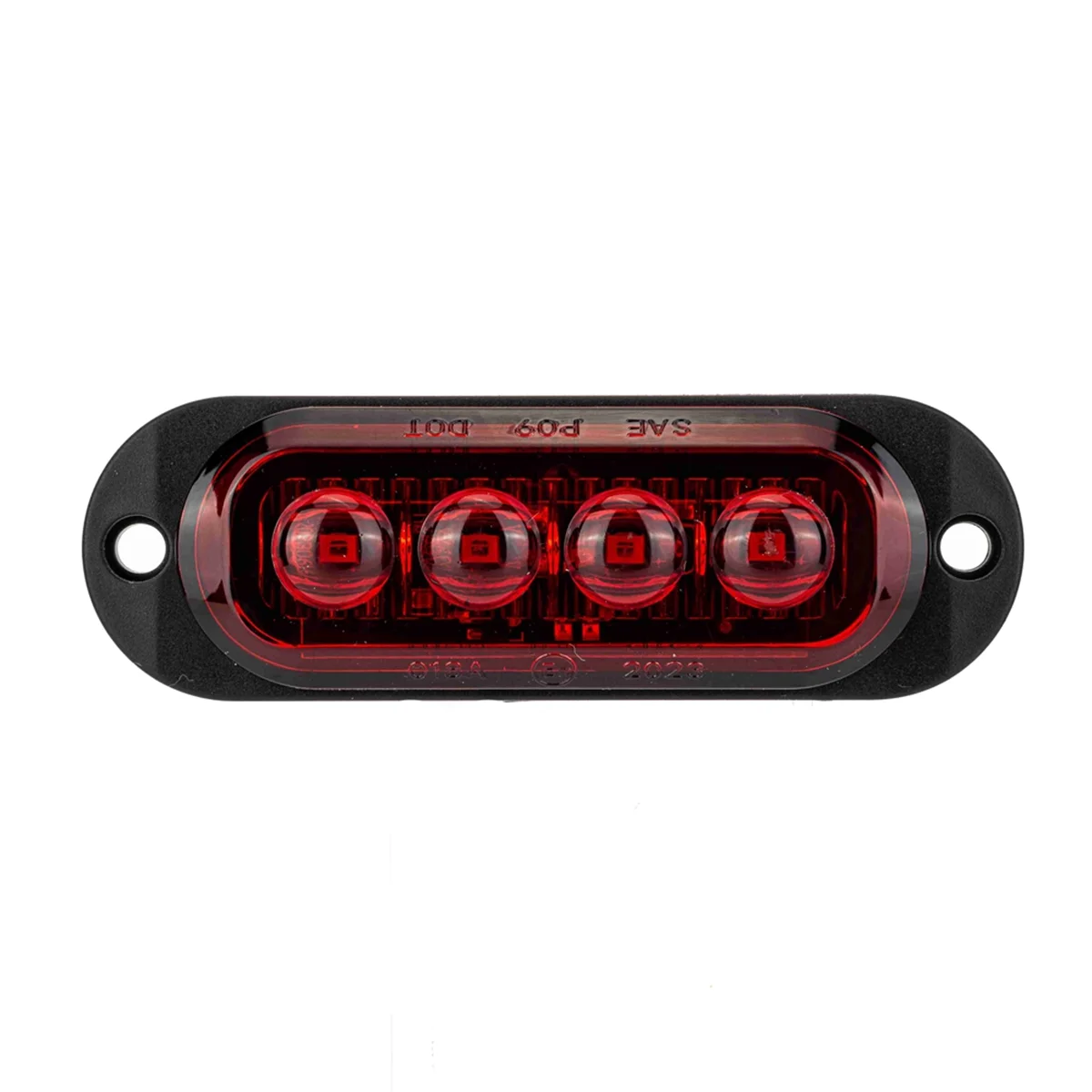 10Pcs 12V-24V 4LED Car Side Marker Lights Turn Signal Lights Side Indicator Lights Taillight for Trailers Trucks Red