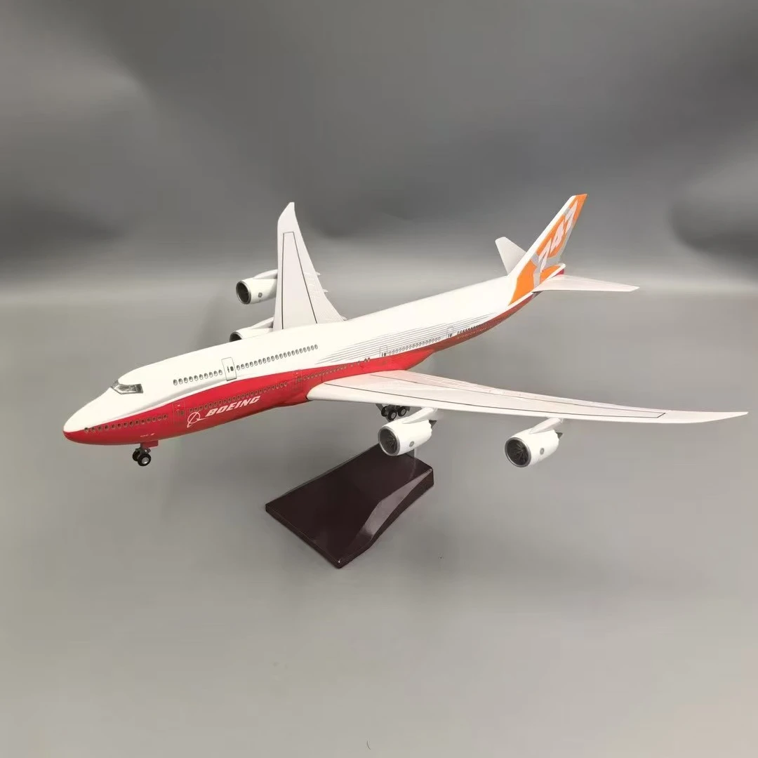 

B747-8 Aircraft Simulation Model 47cm 1/160 Prototype Airlines Plane Resin Material Aviation Simulation Scale Airplane Home Deco