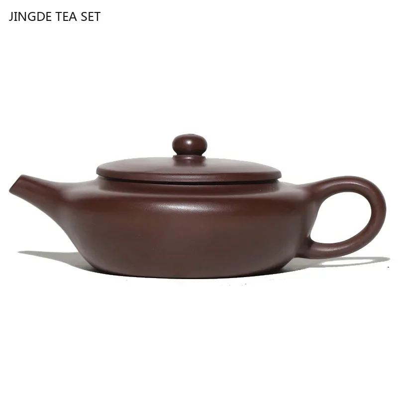 

1PCS 160ML Chinese Yixing Purple clay teapot Fine Creative Raw Mineral Purple Mud Filter Pot zisha Tea Set Gift