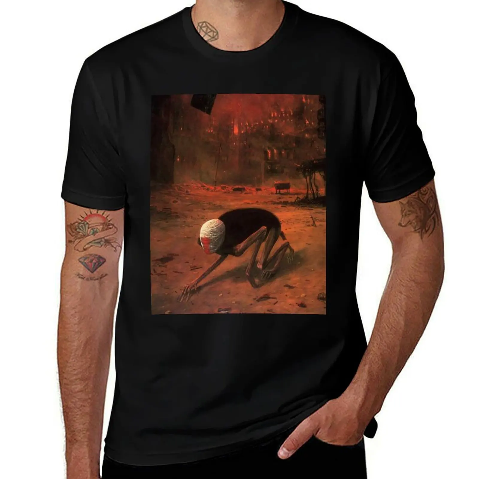 

Untitled (The Creature) by Zdzislaw Beksinski T-Shirt man t shirts for men man t shirts graphic T-Shirt