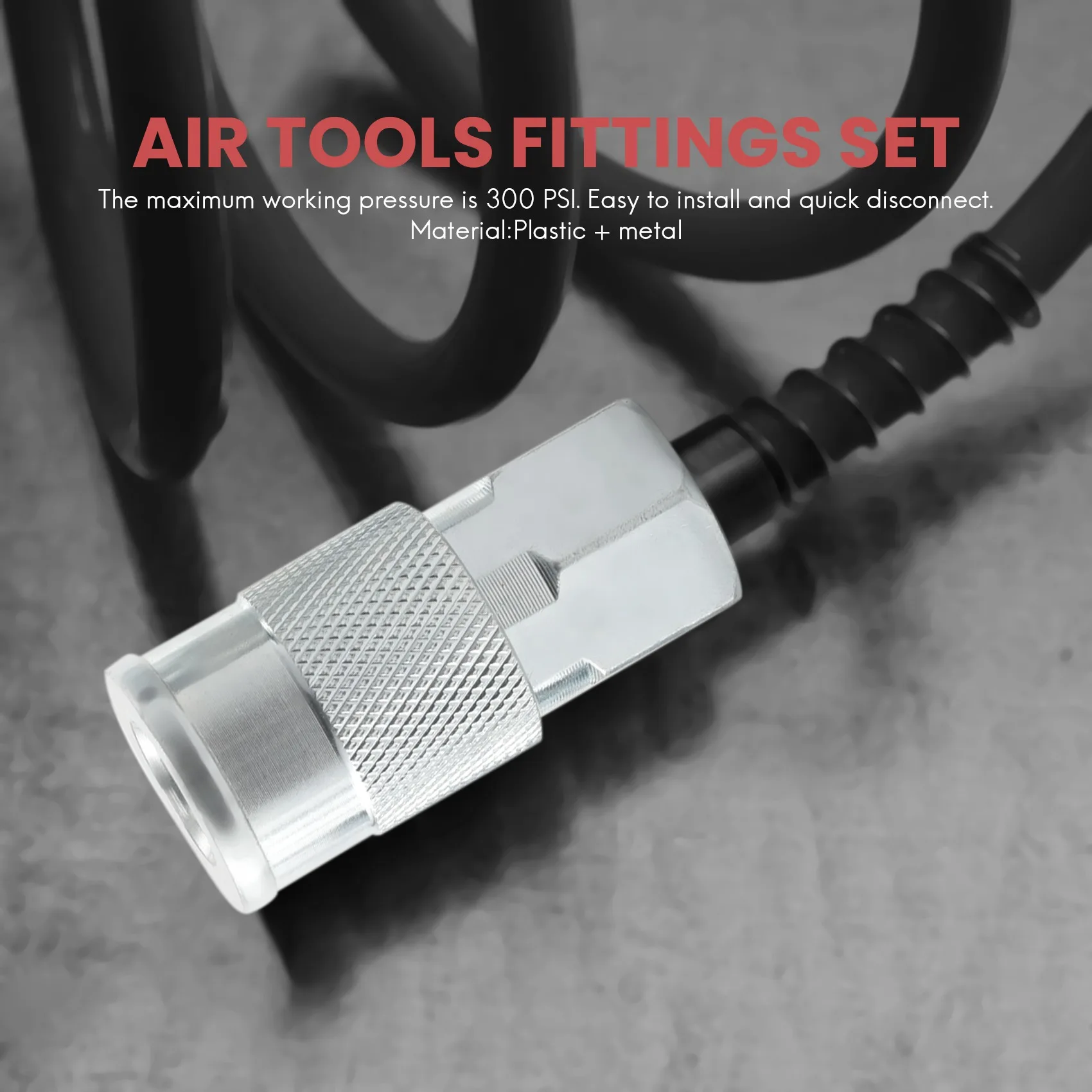 

Комплект быстроразъемных соединений и заглушек AB46-14 (14 шт.) с резьбой 1/4 дюйма NPT для фитингов воздушного компрессора