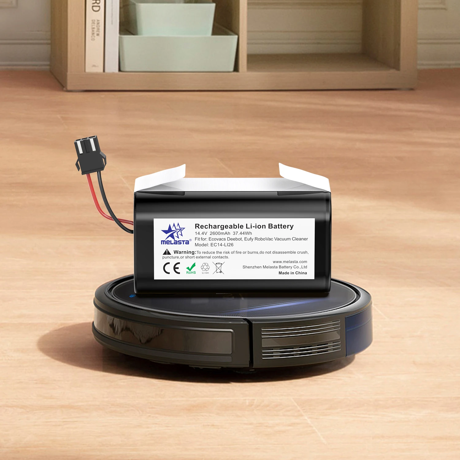 2 шт. 14,4 В 2600 мАч батарея для Conga Excellence 990 1090 1092 1790 Ecovacs Deebot N79 N79S Robovac 11 11S 12 15C 35C Tesvor X500