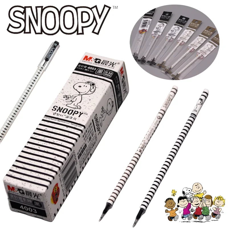 

Kawaii Snoopy гелевые ручки 0,35 мм черная чернильная ручка заполнение эскиз письмо Канцтовары для блокнота школы офиса Канцтовары дети карандаш