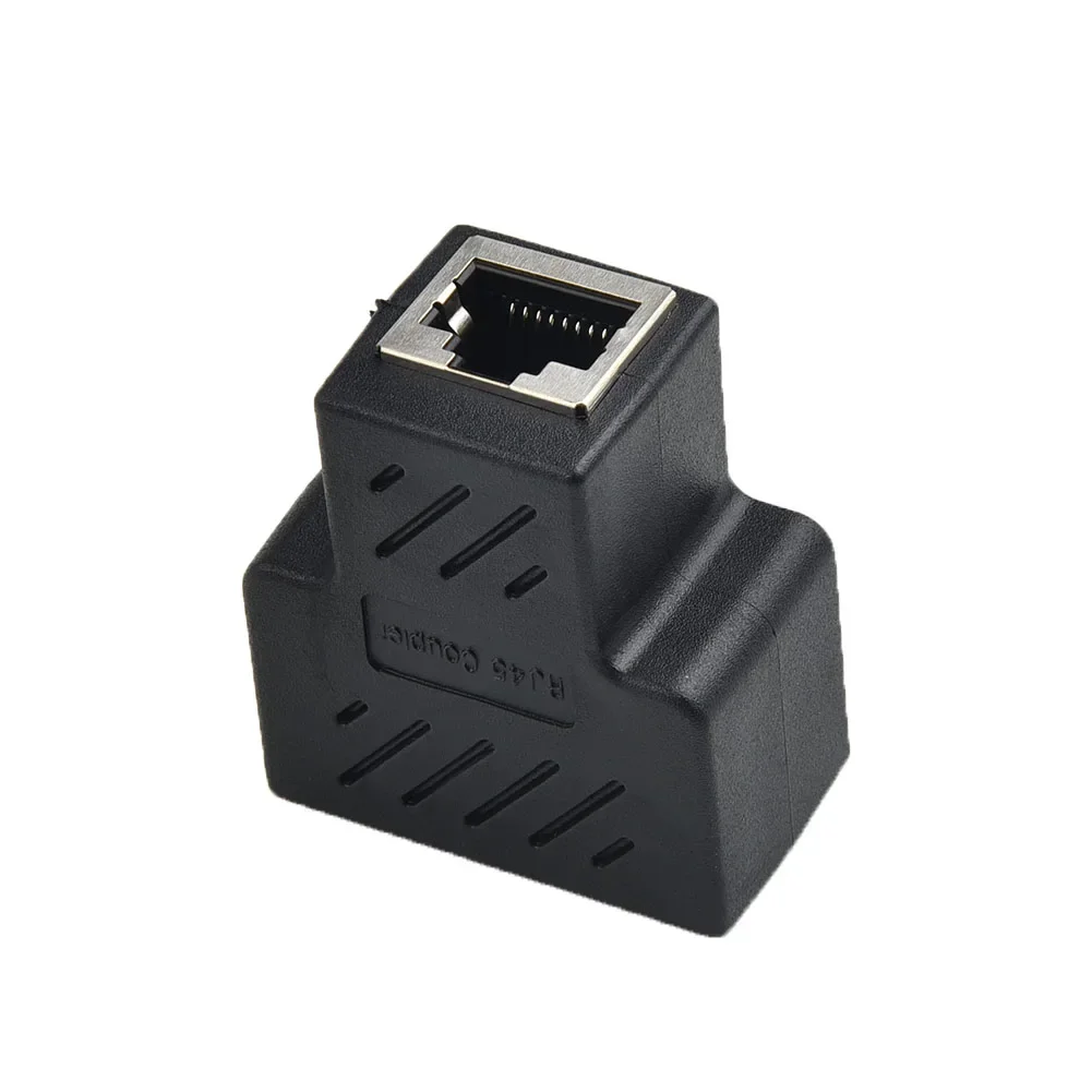 Mini Splitter Extender Adapter Switch Cable Socket Tool LAN Ethernet Network 1 To 2 Female Useful High quality