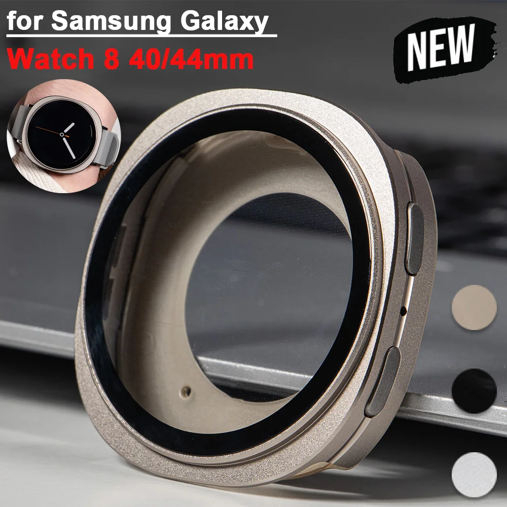 Alloy+PC Case for Samsung Galaxy Watch 8 40MM 44MM Aluminum Bumper Frame Screen Protector Galaxy Watch 8 Accessories Cover