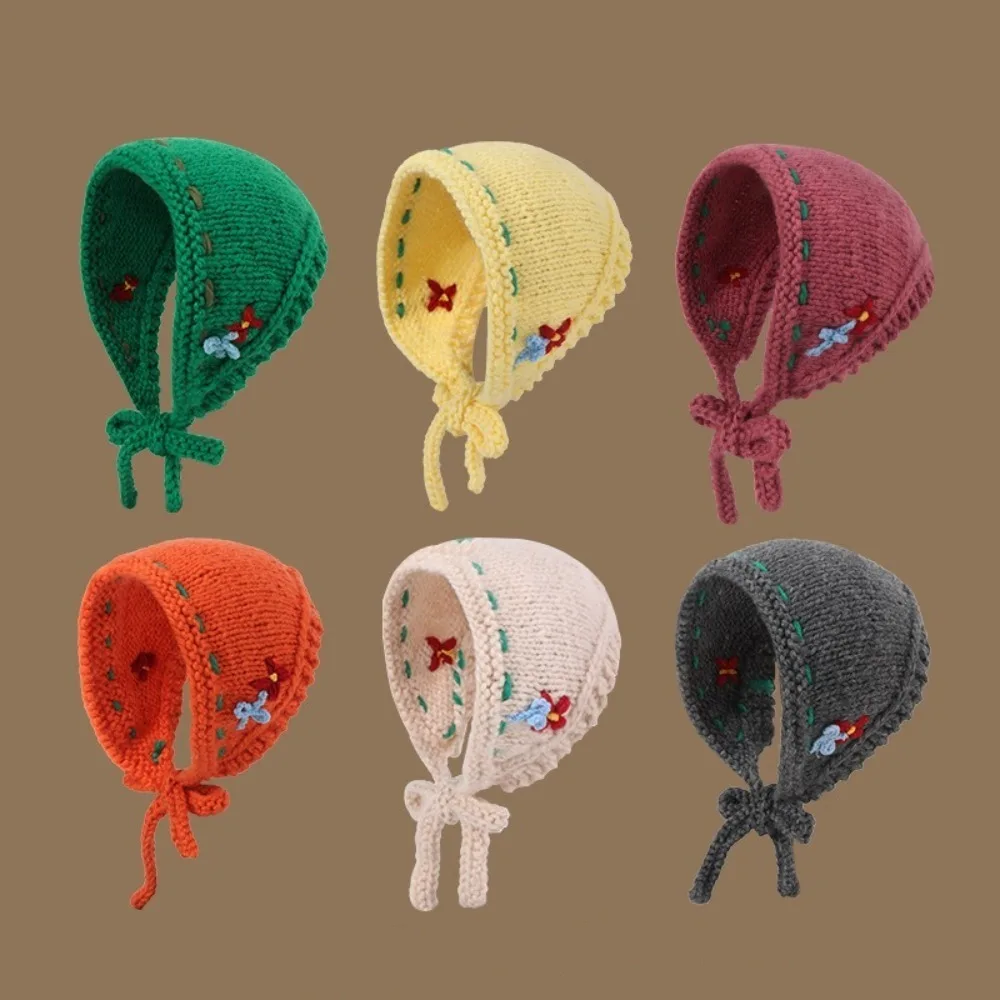 

New Ear Protection Knitted Headband Keep Warm Flower Hair Scarf Handmade Hooked Lace-up Headbands
