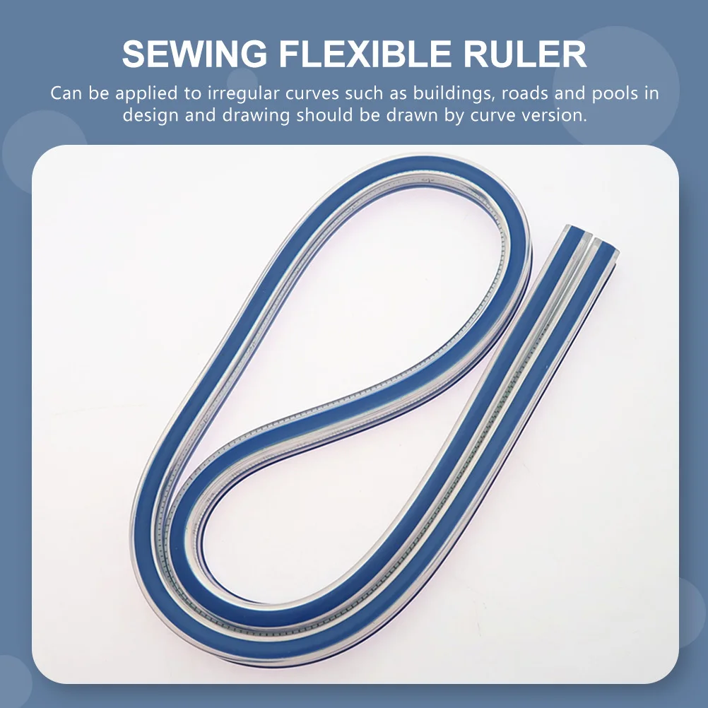 

2pcs Snake Shaped Flexible Curve Ruler For Sewing Measuring Drawing French Curve Bendable Ruler Arts Engineering Design
