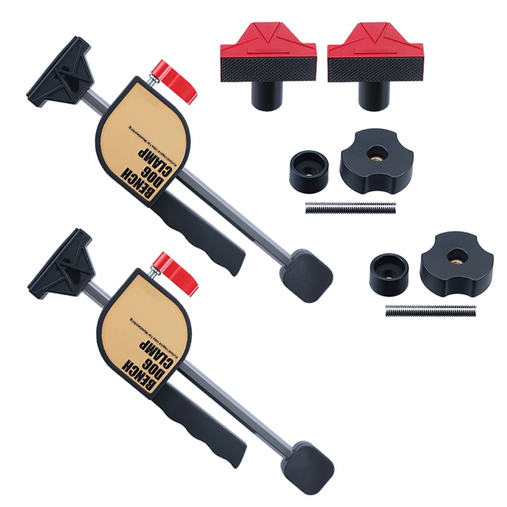 

Регулируемые зажимы для скамейки для собак, зажимы с отверстиями 19 мм, зажим для собак, новый, неиспользованный для 19 мм, функция блокировки отверстий для собак