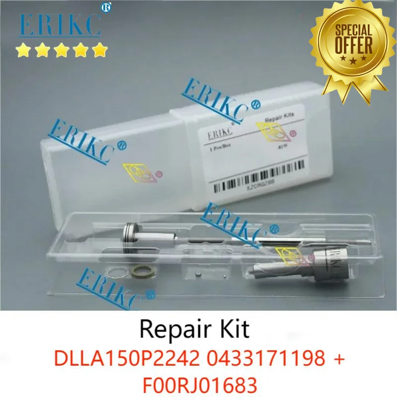 

0445120268 Injector Repair Kit Nozzle DLLA150P2242 0433171198 Control Valve F00RJ01683 For Bosch 0 445 120 268