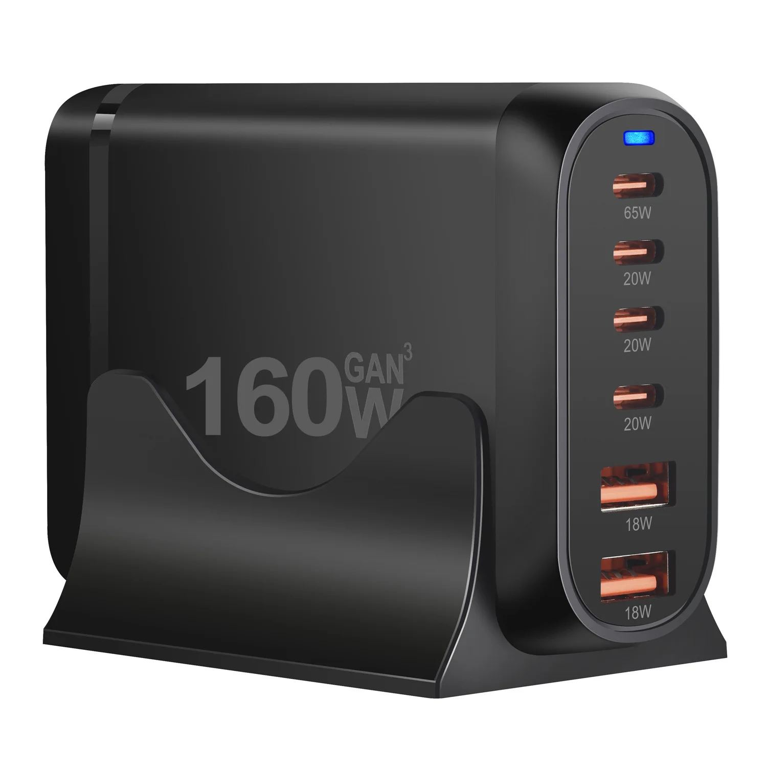 Imagem -01 - Carregador Rápido Usb tipo c 160w Gan Fast Charge 3.0 Carregador Móvel Carregador Usb tipo c pd de Portas Tablet Conveniente para Carregar carregador rapido usb tipo c 160w gan fast charge 30 carregador movel carregador usb tipo c pd de portas tablet conveniente para carregar 01